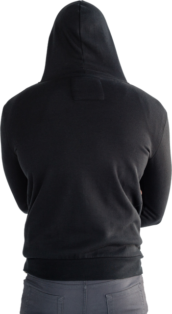 Rear View of Man in Black Hooded Sweatshirt Standing Isolated on Transparent Background - Download Free Stock Videos Pikwizard.com