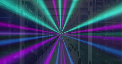 Neon Lines with Data Servers Background Creating Futuristic Vibes - Download Free Stock Images Pikwizard.com
