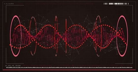 Futuristic Digital Representation of DNA Strand - Download Free Stock Images Pikwizard.com