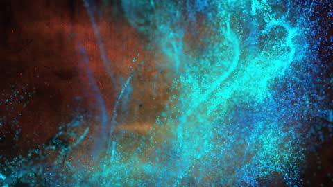 Dynamic Blue Light Spots and Abstract Patterns