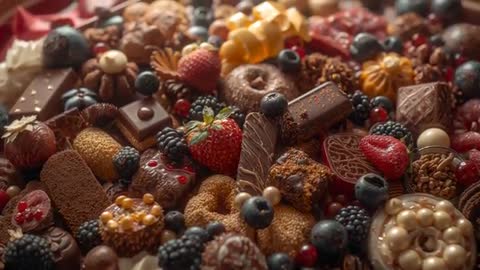 Irresistible Array of Gourmet Chocolates and Fresh Berries