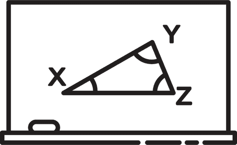 Transparent Geometry Triangle Diagram on School Board - Download Free Stock Videos Pikwizard.com