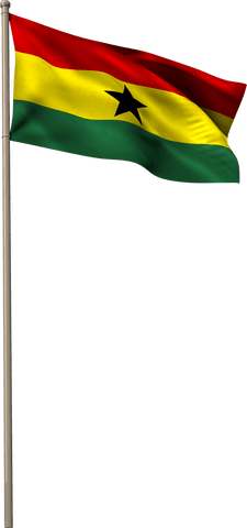 ghana flag on transparent background waving in breeze - Download Free Stock Videos Pikwizard.com