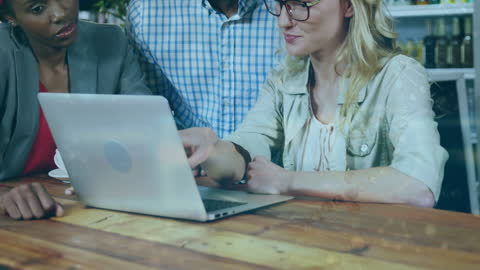 Collaborative Meeting with High-Tech Visual Data Overlay