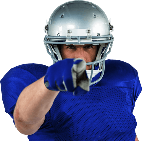 transparent confident american football player pointing - Download Free Stock Videos Pikwizard.com