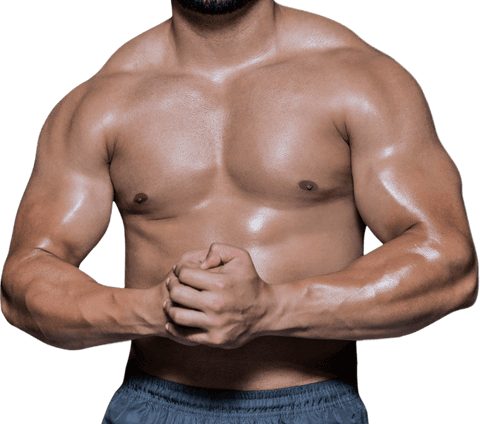 Transparent muscular man flexing arms midsection - Download Free Stock Videos Pikwizard.com