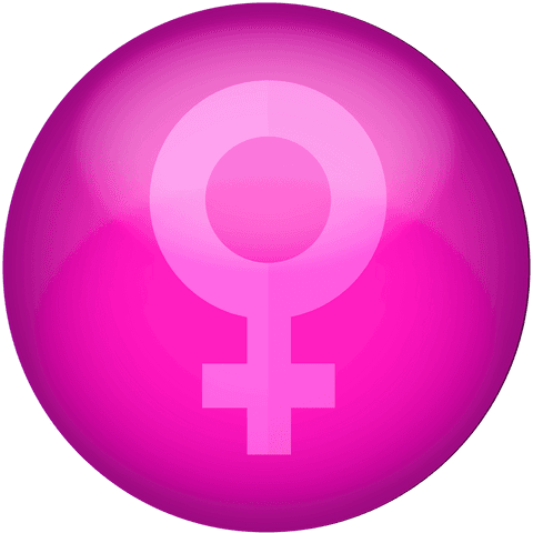 transparent pink female gender symbol icon illustration - Download Free Stock Videos Pikwizard.com