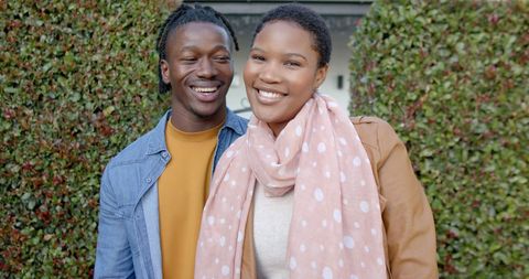 Joyful African American Couple Enjoying Outdoor Park Time Together