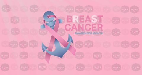 Pink Ribbon Anchor Expression of Compassion - Download Free Stock Images Pikwizard.com