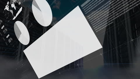 Digital Data Processing with Financial Graphs and Servers