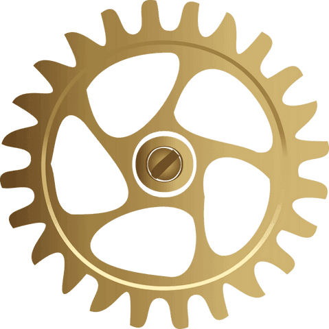 Gold Gear with Toothed Rim on Transparent Background - Download Free Stock Videos Pikwizard.com