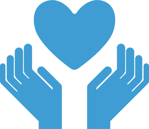 Transparent Blue Hands Lifting Heart Symbol on Isolated Background - Download Free Stock Videos Pikwizard.com