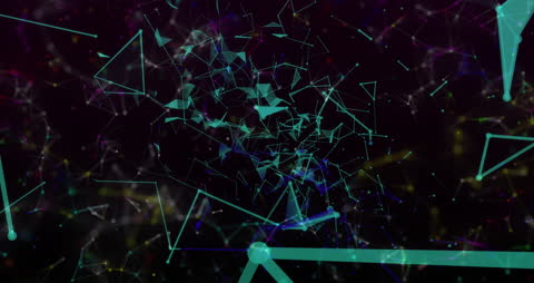 Digital Network Connections with Abstract Plexus Background