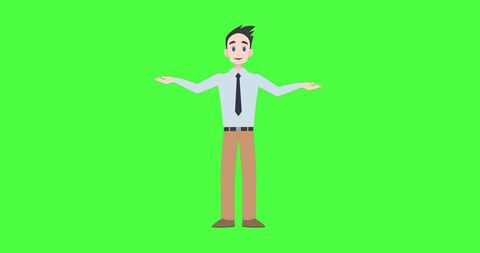 Caucasian Man Gesturing with Green Screen Background - Download Free Stock Images Pikwizard.com