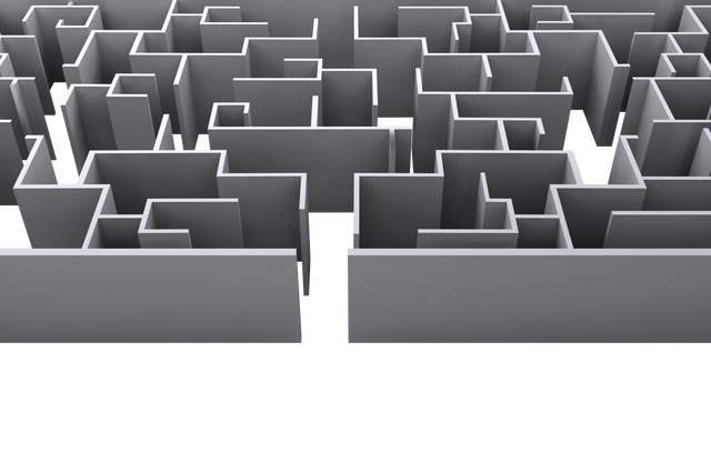 Gray Maze Illustration Transparent Background Concept - Download Free Stock Videos Pikwizard.com