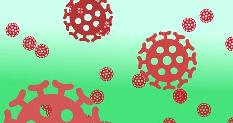 Coronavirus Cells and Social Distancing Conceptual Artwork - Download Free Stock Images Pikwizard.com