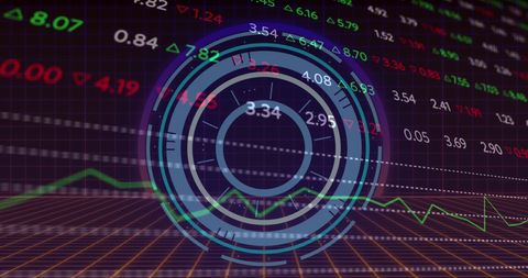 Digital Graph of Stock Market Scanning Interface - Download Free Stock Images Pikwizard.com