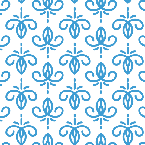 Seamless Blue Flower Pattern Transparent Background - Download Free Stock Videos Pikwizard.com