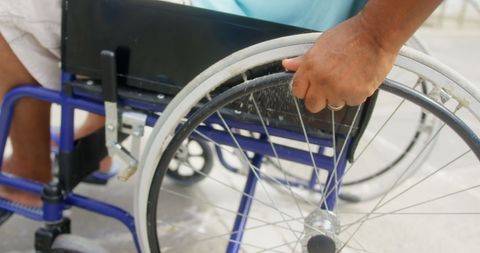 Senior Man in Wheelchair Outdoors - Download Free Stock Images Pikwizard.com