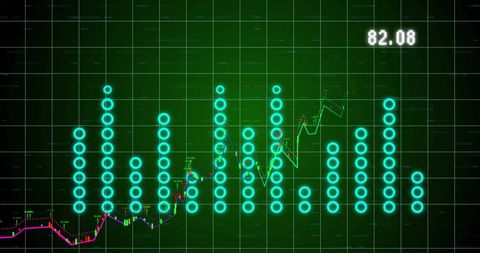 Abstract Digital Data Visualization with Numbers and Graphs - Download Free Stock Images Pikwizard.com