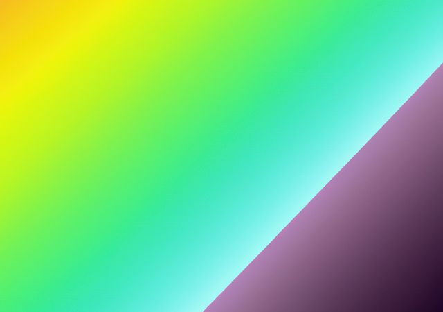 Bright and colorful gradient background with a diagonal split design. Vivid colors transitioning from yellow and green to blue and pink create a visually striking and modern aesthetic. Perfect for use in graphic design, websites, digital art, presentations, and as backgrounds for various multimedia content.