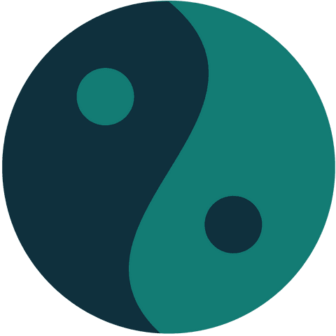 black and green yin yang symbol on transparent background - Download Free Stock Videos Pikwizard.com