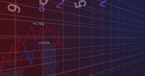 Digital Graph and Data Analysis with Financial Growth Trends - Download Free Stock Images Pikwizard.com