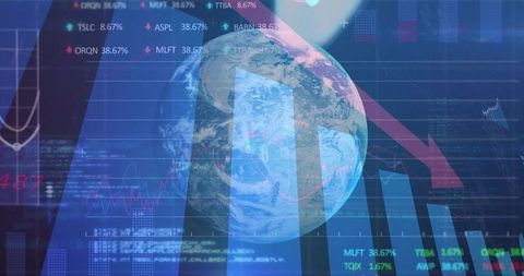 Global Financial Data with Earth and Declining Trends