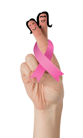 Signifying Breast Cancer Awareness with Smiling Finger Faces