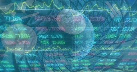 Global Connections with Digital Data Interface - Download Free Stock Images Pikwizard.com