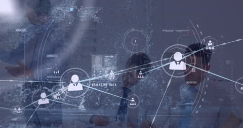 Innovative Technology Meeting with Futuristic Interface