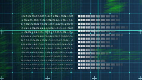 Digital Interface Animation with Data Processing