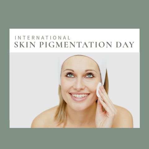 smiling woman celebrating international skin pigmentation day - Download Free Stock Templates Pikwizard.com