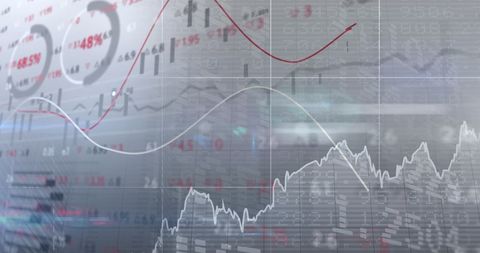 Digital Interfaces Collage With Economic Data Charts - Download Free Stock Images Pikwizard.com