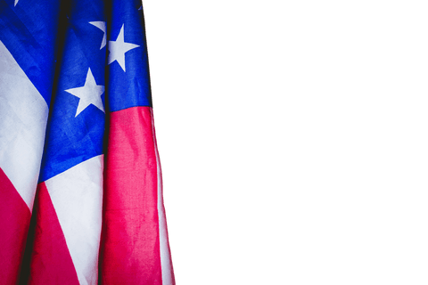 usa flag draped on transparent background symbolizing patriotism - Download Free Stock Videos Pikwizard.com
