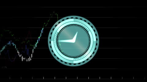 Data and Clock Interface Symbolizing Time Management in Business