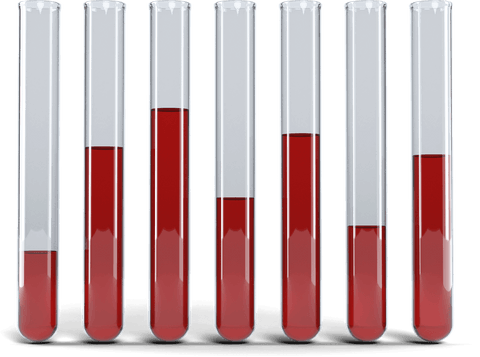 transparent test tubes with varying red solution levels - Download Free Stock Videos Pikwizard.com