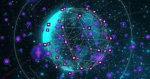 innovative digital network with interconnected globe - Download Free Stock Images Pikwizard.com
