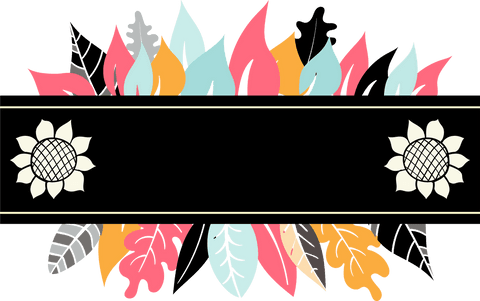 colorful leaf banner vector with sunflowers on transparent background - Download Free Stock Videos Pikwizard.com