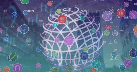 Global Network Connections and Data Integration - Download Free Stock Images Pikwizard.com
