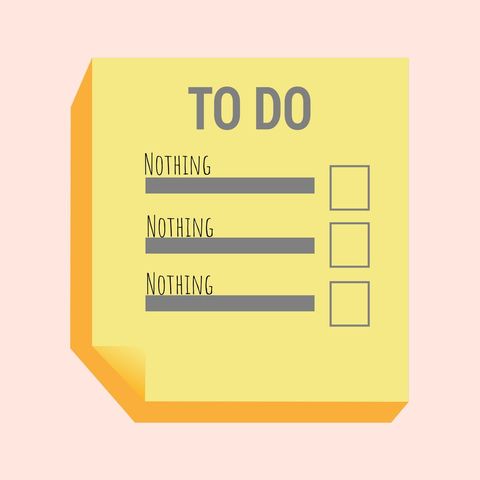humorous to-do list sticky note emphasizing relaxation - Download Free Stock Templates Pikwizard.com