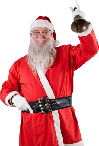 jolly santa claus ringing bell celebrating christmas - Download Free Stock Videos Pikwizard.com