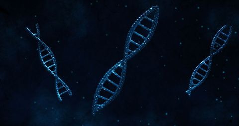 glowing dna strands on digital background illustrating biotechnology concepts - Download Free Stock Images Pikwizard.com