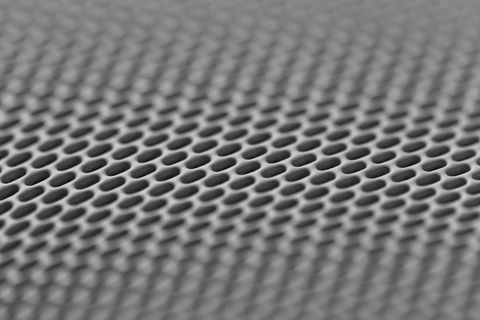 Close-Up of Geometric Mesh Texture Pattern
