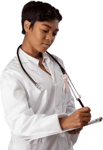 Transparent Nurse Supporting Breast Cancer Awareness - Download Free Stock Videos Pikwizard.com