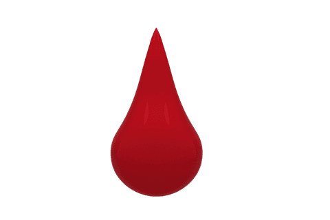 Red Transparent Blood Drop Isolated on White Background - Download Free Stock Videos Pikwizard.com