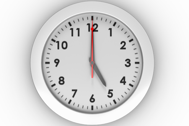 Round White Wall Clock Transparent Background - Download Free Stock Videos Pikwizard.com