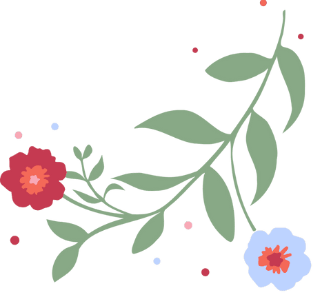 Transparent Floral Vector with Green Leaves and Colorful Flowers - Download Free Stock Videos Pikwizard.com