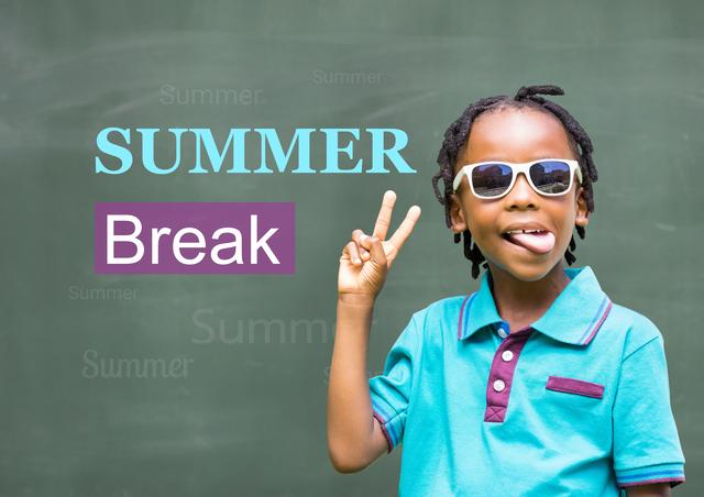 Perfect for promoting summer break activities, children's programs, and educational campaigns. Great for use in blogs, social media posts, and websites related to student life and summer fun.
