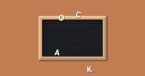 Creative back to school concept with letterboard art